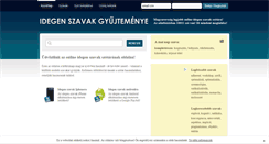 Desktop Screenshot of idegen-szavak.hu